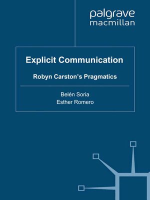cover image of Explicit Communication